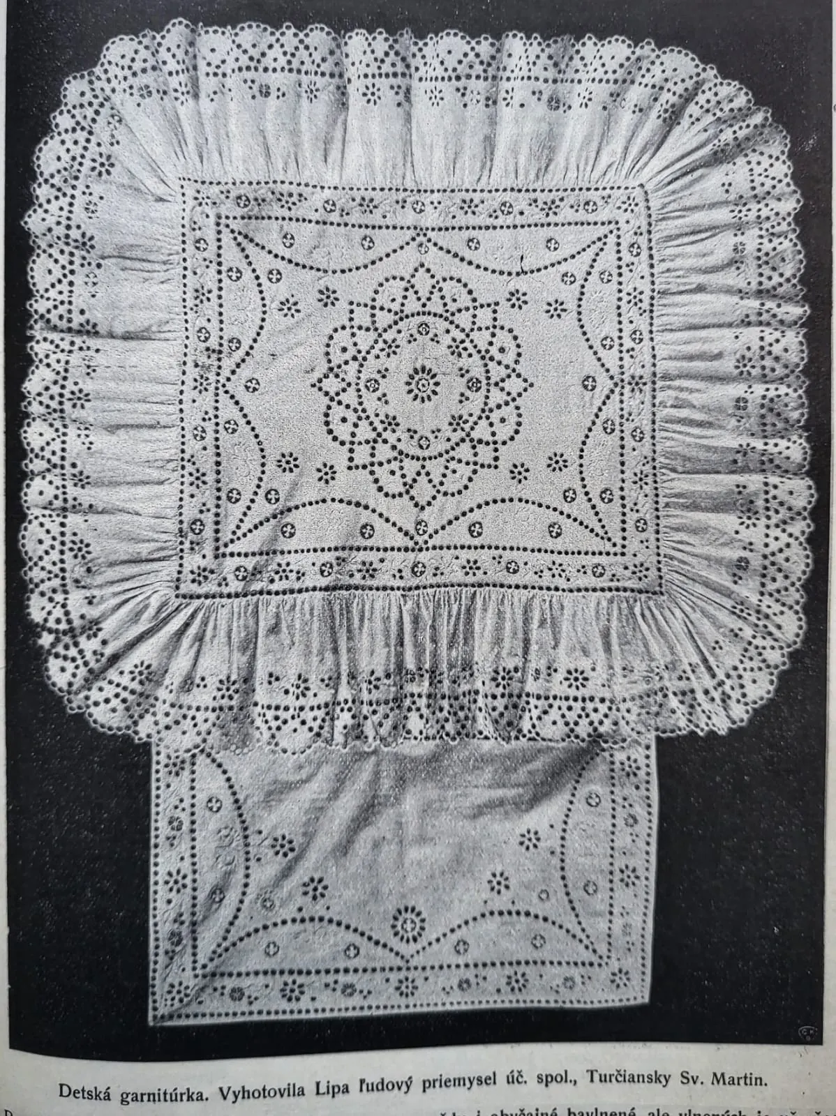 Detská garnitúra z produkcie Lipy, Živena 1928